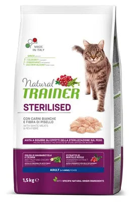Natural Trainer Sterilised Tacchino 1,5kg - Gatti Adulti Sterilizzati Natural Trainer Sterilised Tacchino 1,5kg - Gatti Adulti Sterilizzati